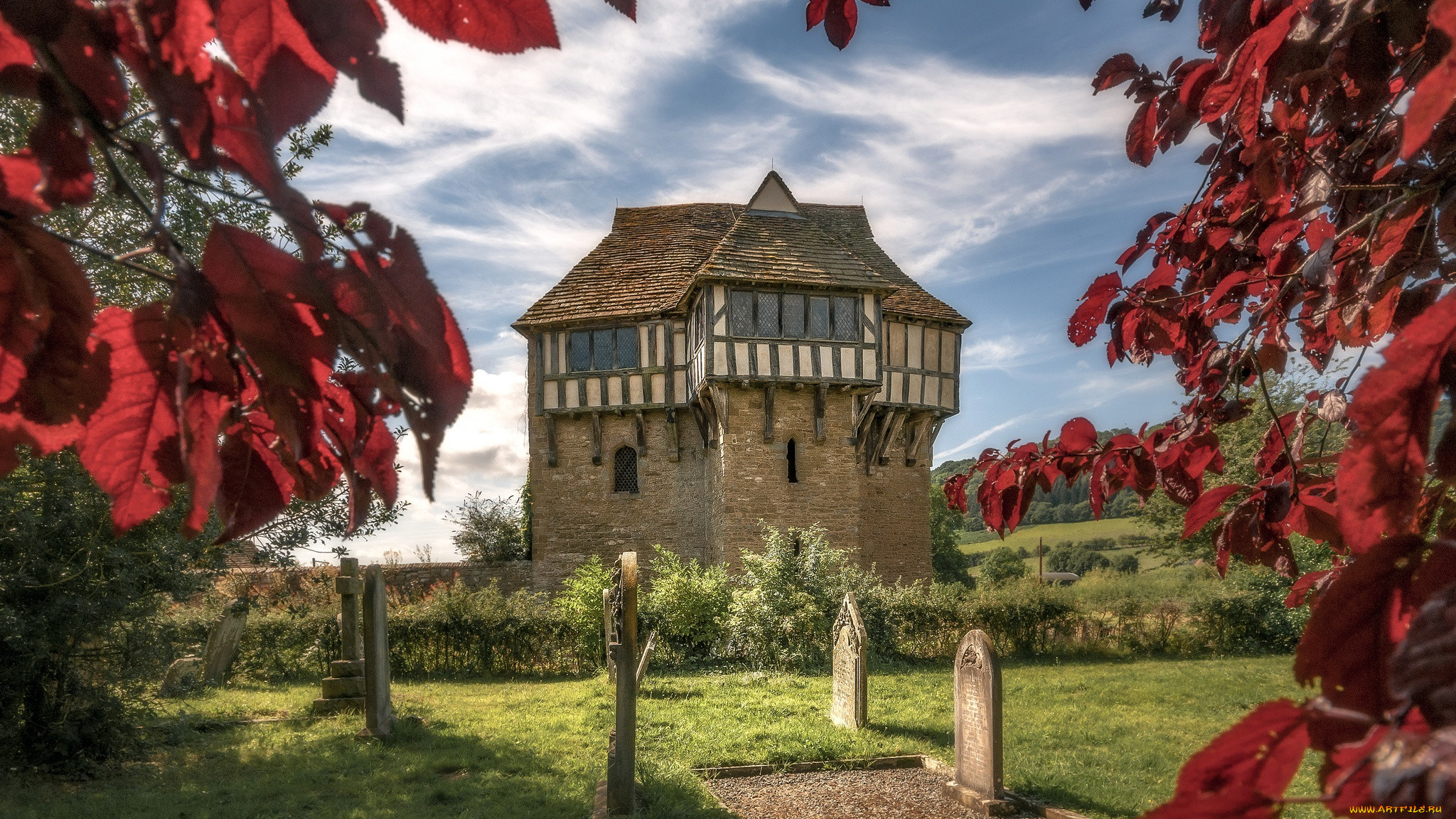 ,  , , , stokesay, castle, , 